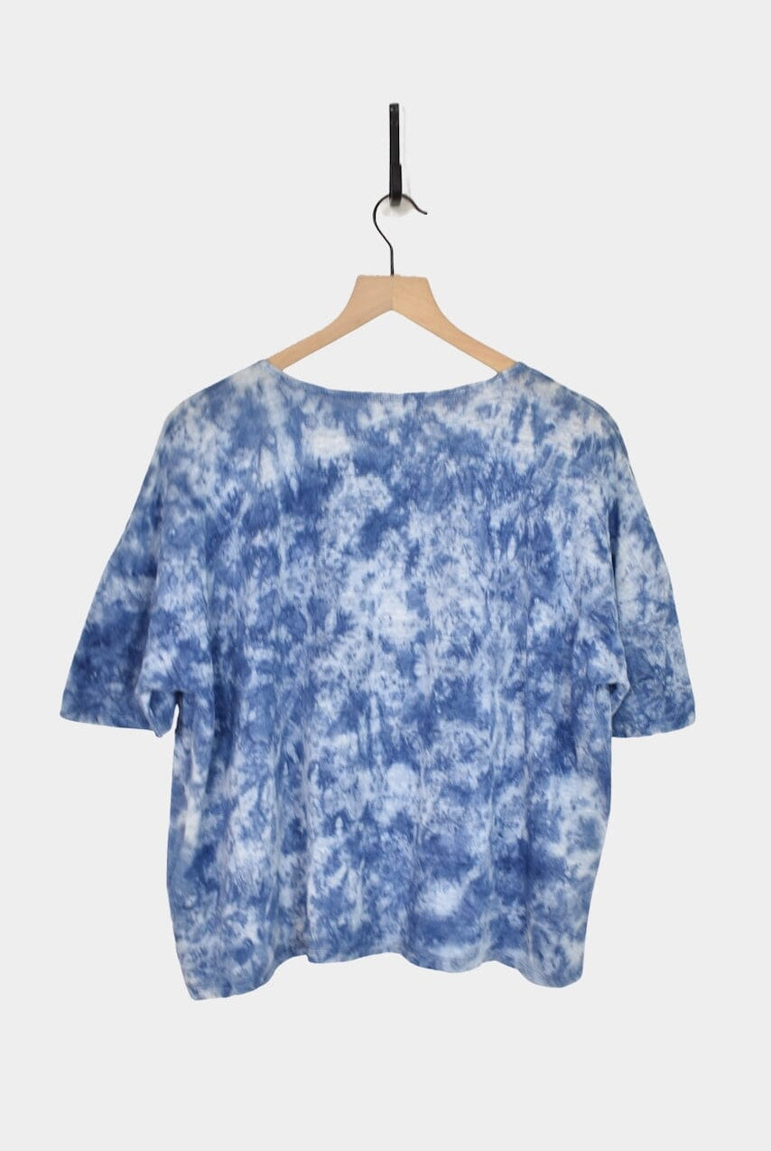 Ichi Antiquités | Natural Hand Dye Pullover In Light Indigo - SHOP YUCCA Shirts & Tops ICHI ANTIQUITÉS - YUCCA, Artistic clothing for women, boutique near me, boutique stores near me, capsule wardrobe, fashion for women over 50.