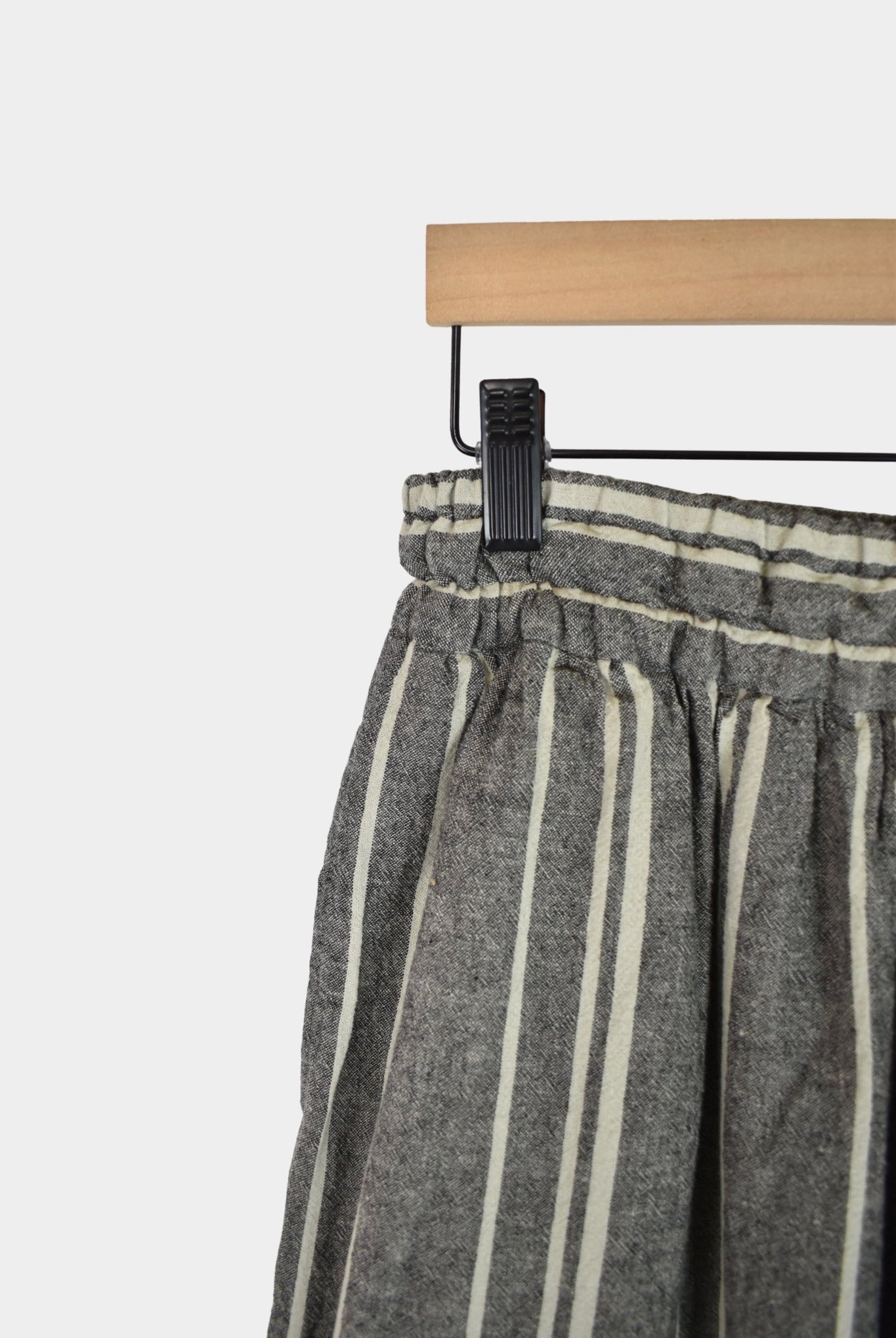 Ichi Antiquités - Random Stripe Pants - Gray - YUCCA, high quality capsule wardrobe, boutiques denver, elevated basics.