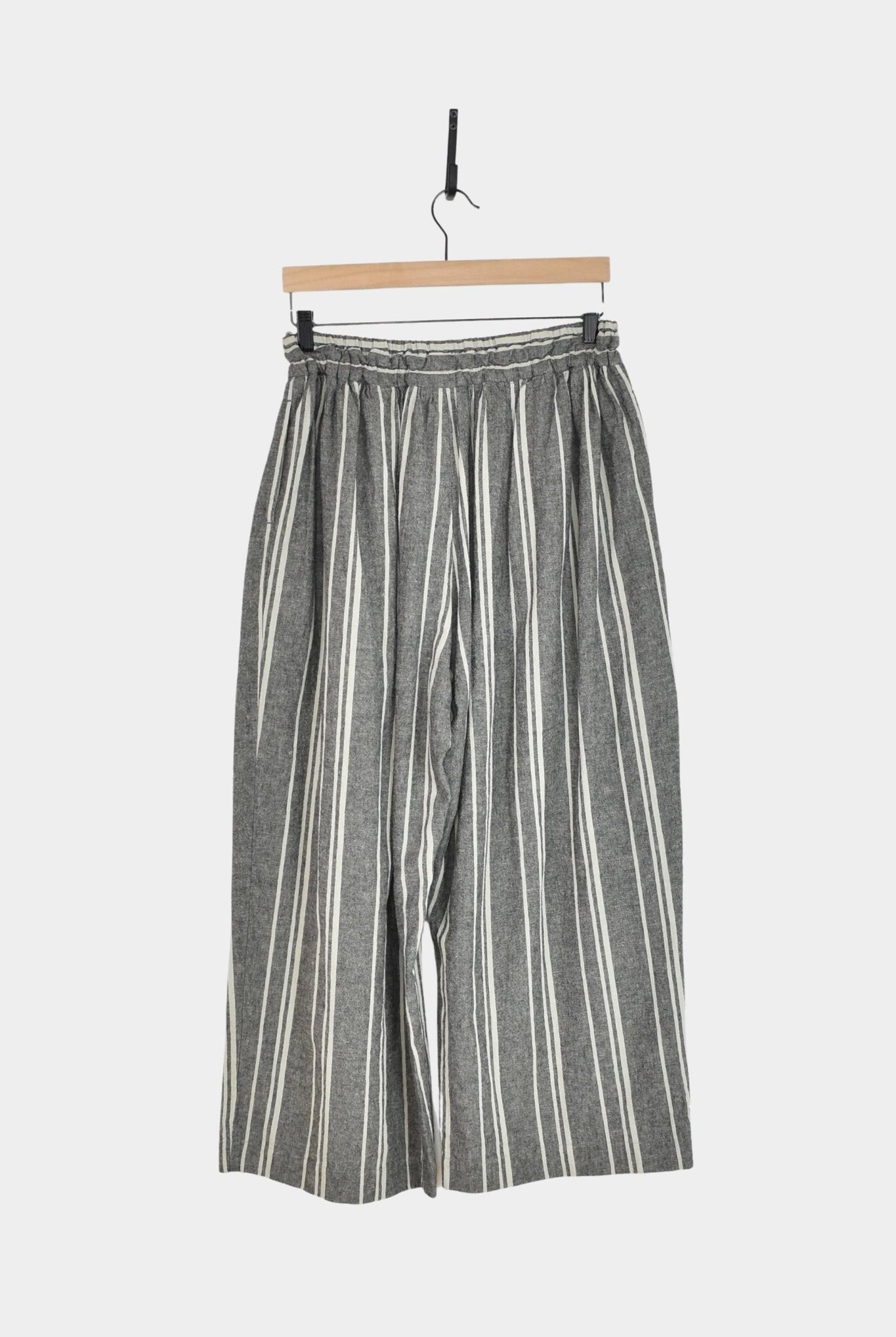 Ichi Antiquités - Random Stripe Pants - Gray - YUCCA, high quality capsule wardrobe, boutiques denver, elevated basics.