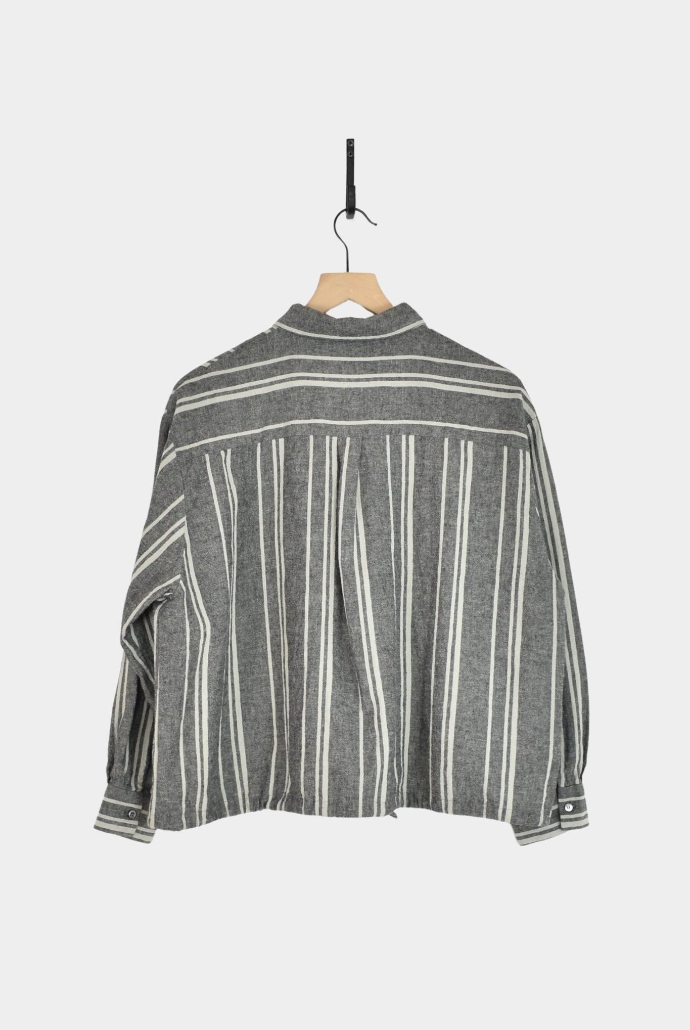 Ichi Antiquités - Random Stripe Shirt - Gray - YUCCA, high quality capsule wardrobe, boutiques denver, elevated basics.