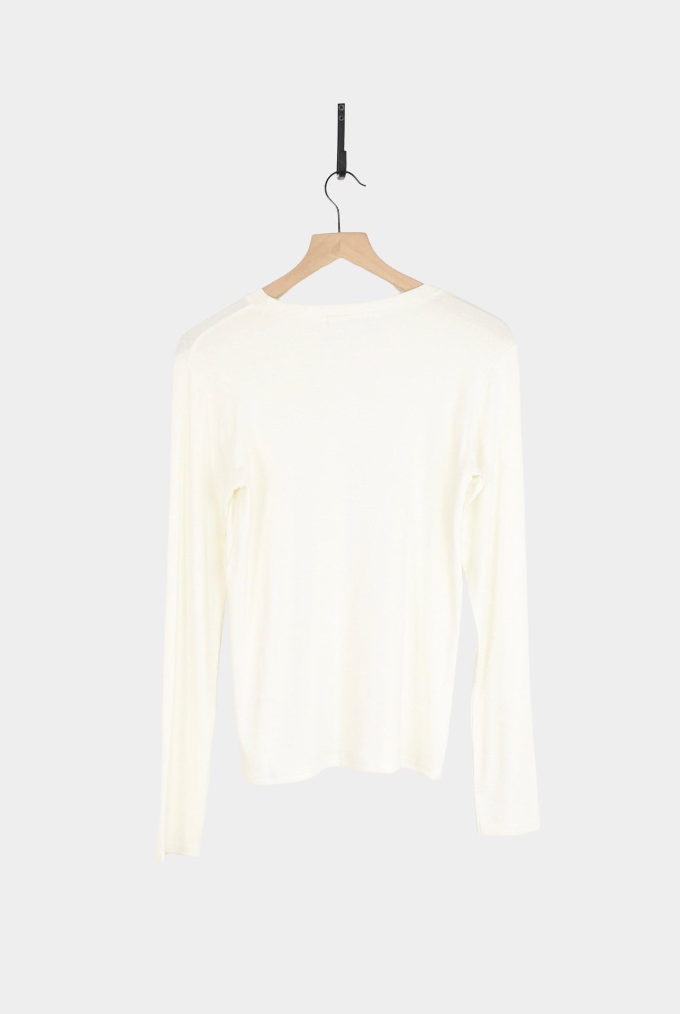 Ichi Antiquités - Rib Crew Neck - Ivory - YUCCA, ageless fashion, Japanese clothing for women, at the moment clothes.