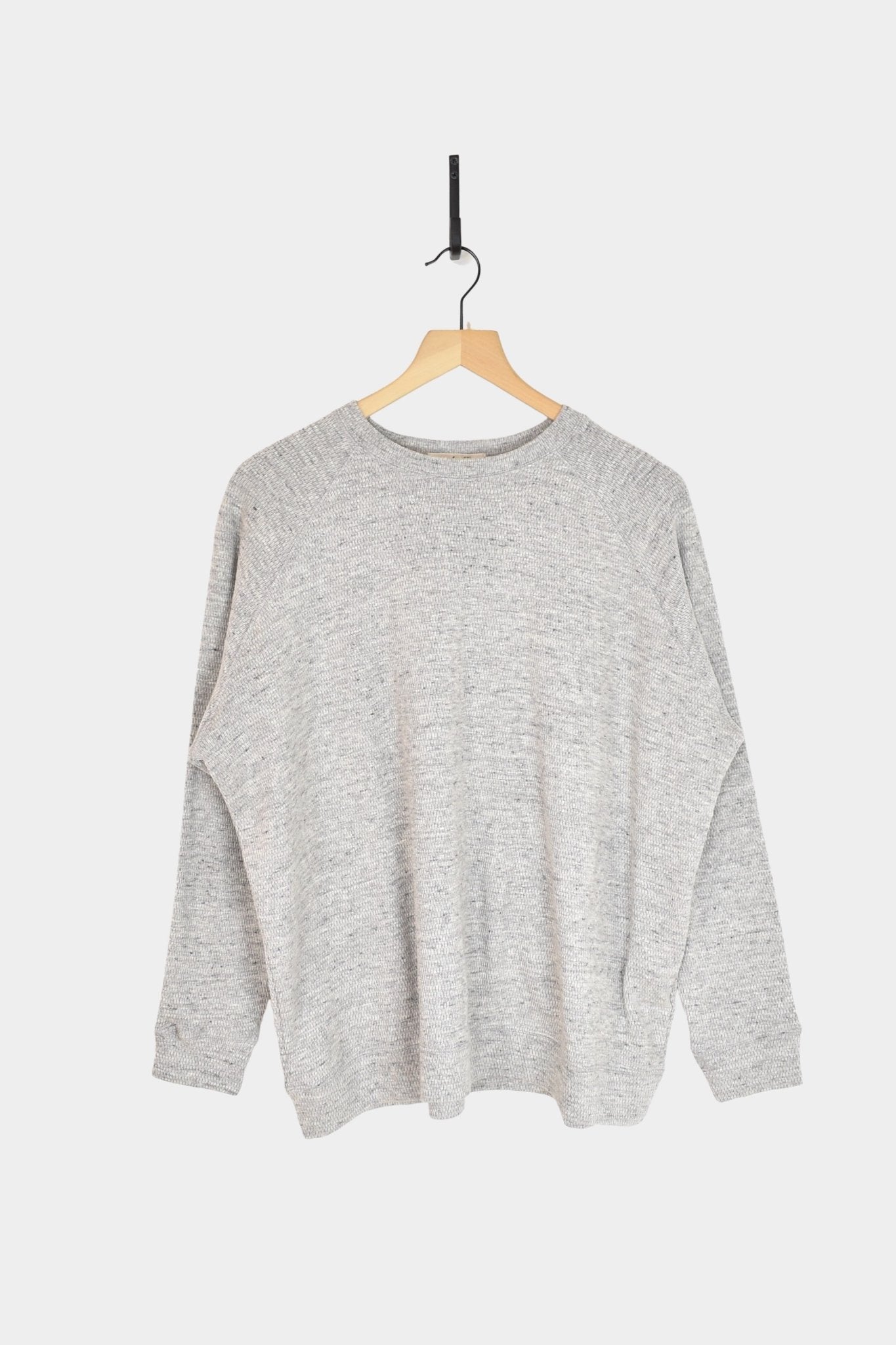 Ichi Antiquites - Thermal Knit Cotton Pullover - Grey - Tops & Tees - YUCCA, ageless fashion, at the moment clothes.