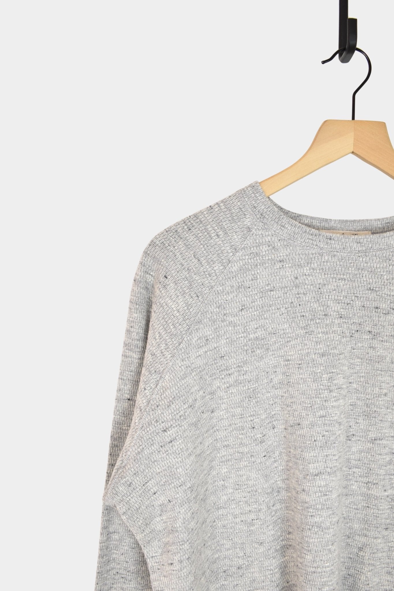 Ichi Antiquites - Thermal Knit Cotton Pullover - Grey - Tops & Tees - YUCCA, ageless fashion, at the moment clothes.