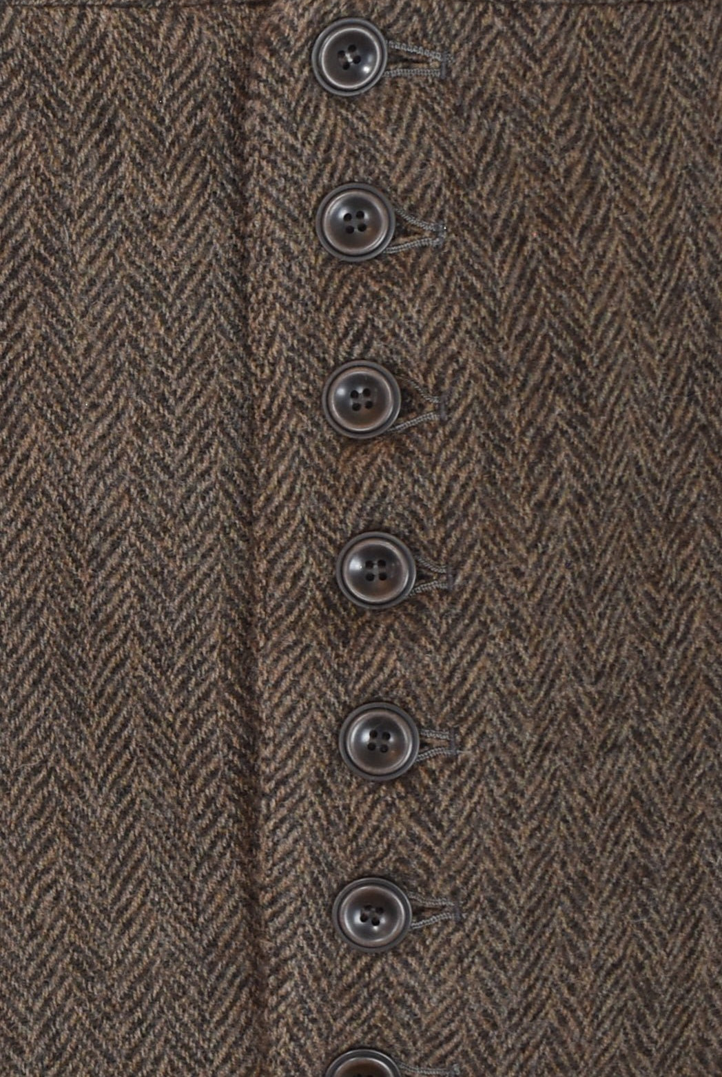 Ichi Antiquites - Wool Herringbone Jacket - Brown - Jackets - YUCCA, ageless fashion, Japanese clothing for women.