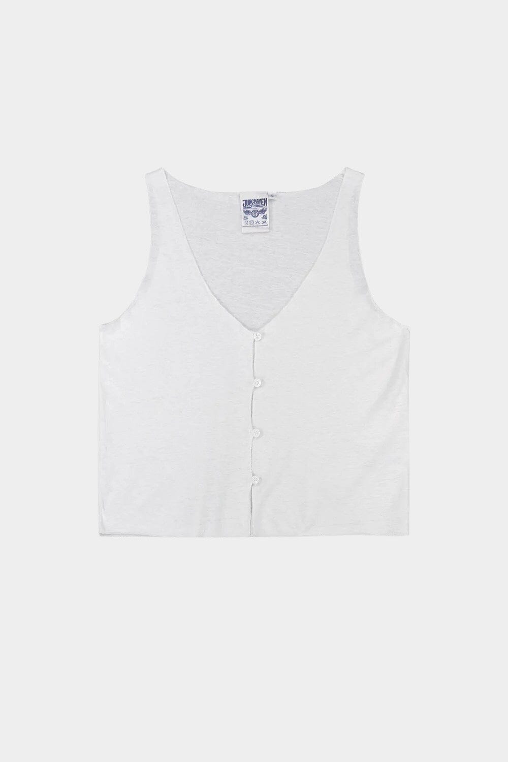 Jungmaven - Anacapa Vest - Washed White - Shirts & Tops - YUCCA, Boutiques denver, stylish tops for women.