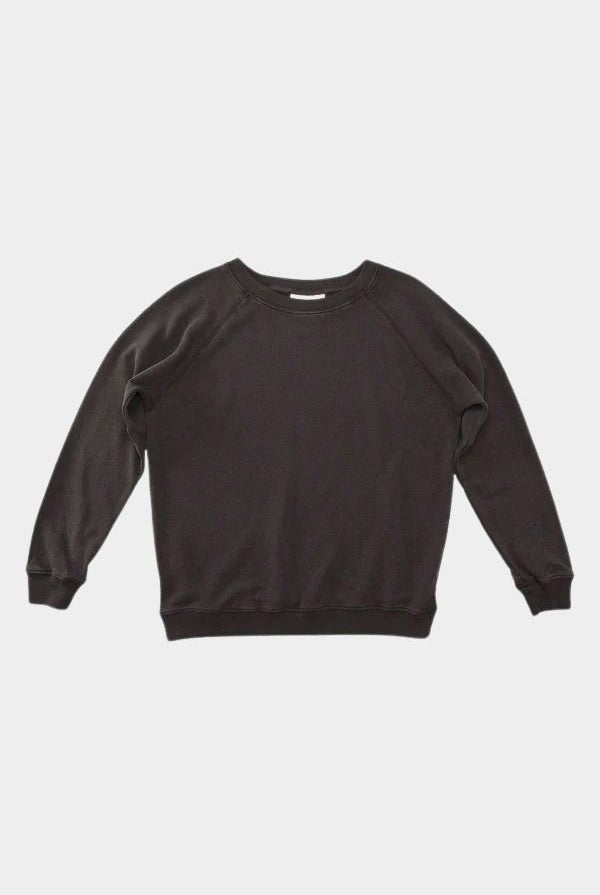 Jungmaven Bonfire Raglan Sweatshirt Coffee Bean heavyweight hemp organic cotton French terry crewneck Made in USA