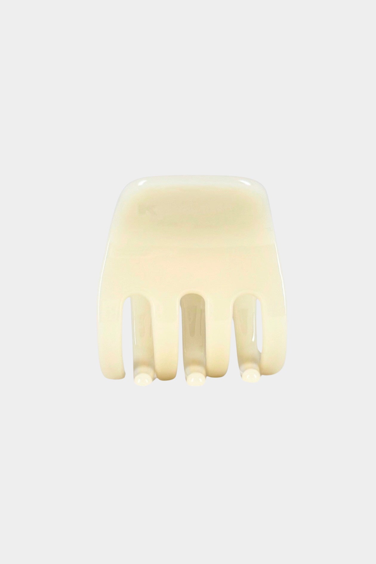 KARST Small Hair Clip in buttermilk compact cellulose acetate claw clip