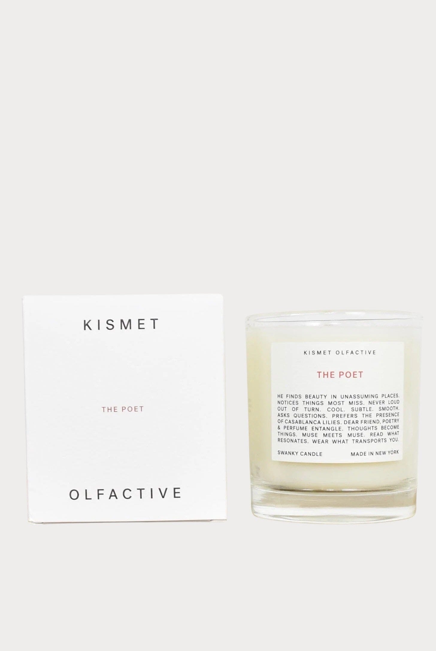 Kismet Olfactive - The Poet Candle - Candles - YUCCA, Best boutique shopping in Denver, unisex candle, unique candle.
