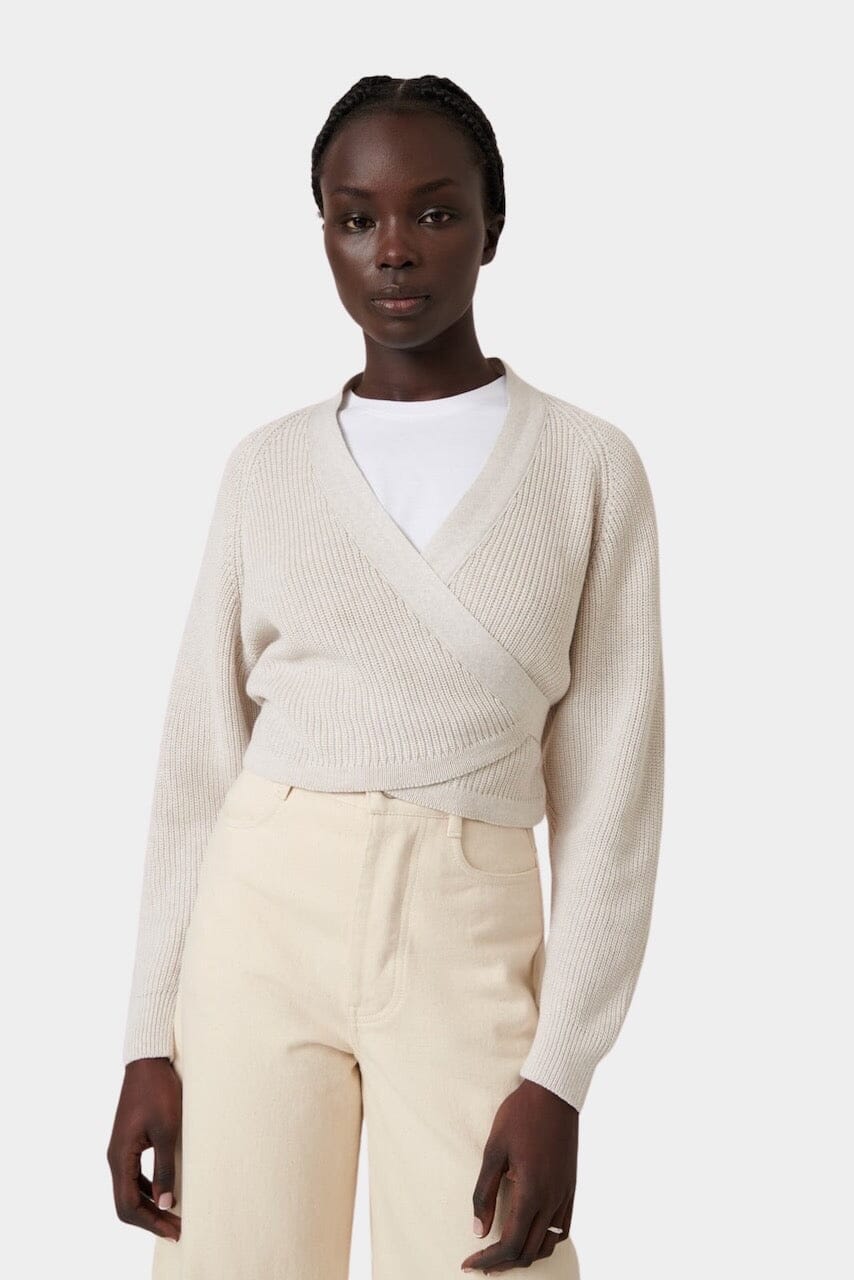 Kowtow | Composure Cardigan In Oat Melange - SHOP YUCCA Cardigan KOWTOW - YUCCA