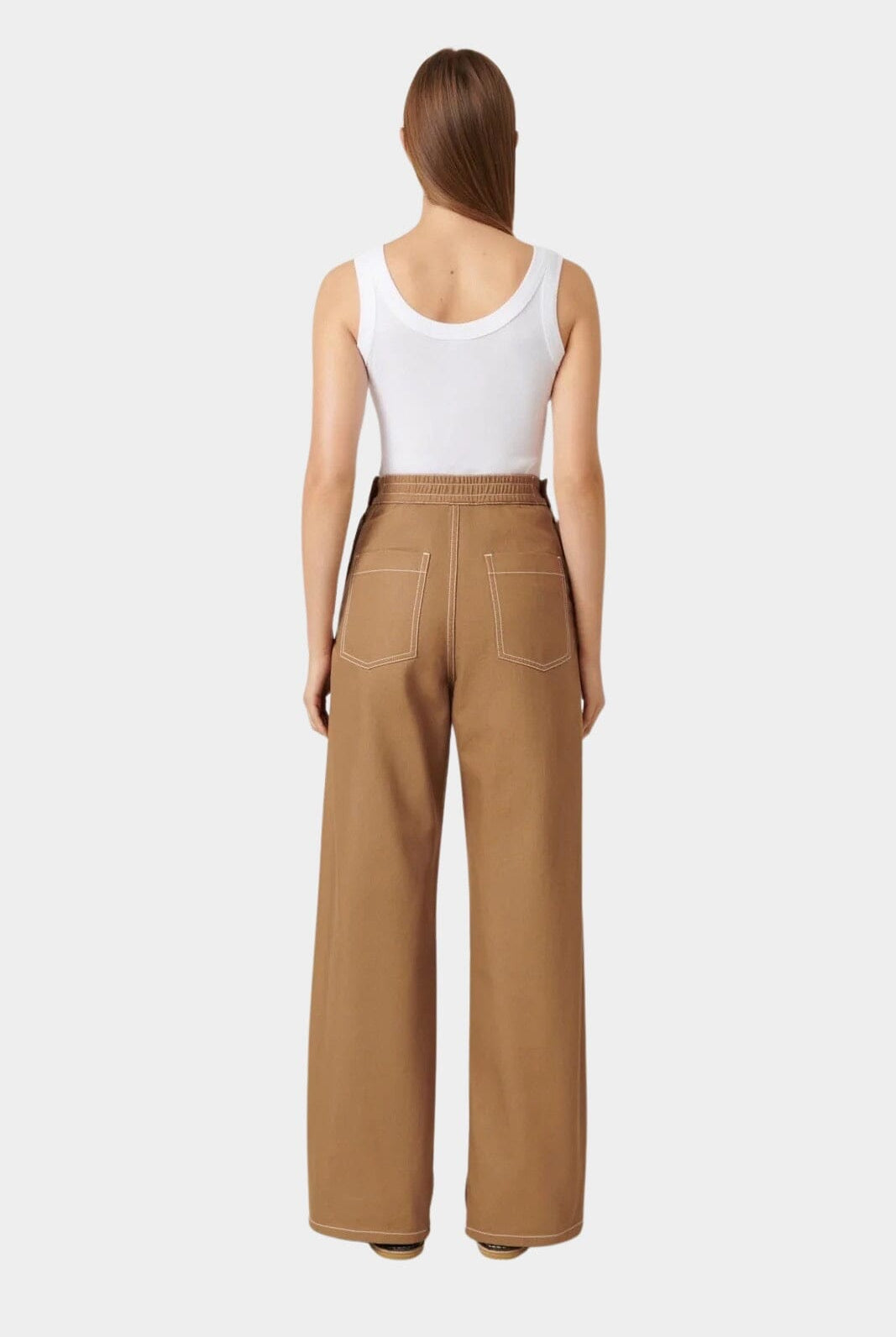 Kowtow | Dungaree Jeans In Earth Denim - SHOP YUCCA Pants KOWTOW - YUCCA, Best boutique shopping in Denver, boutiques Denver, high end denim jeans online, capsule wardrobe, shop local Denver.