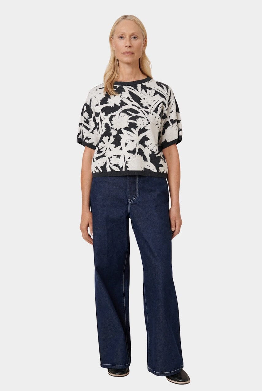 Kowtow - Etched Top - Etched Jacquard - Shirts & Tops - YUCCA, Yucca store Denver, women’s high quality knitwear.