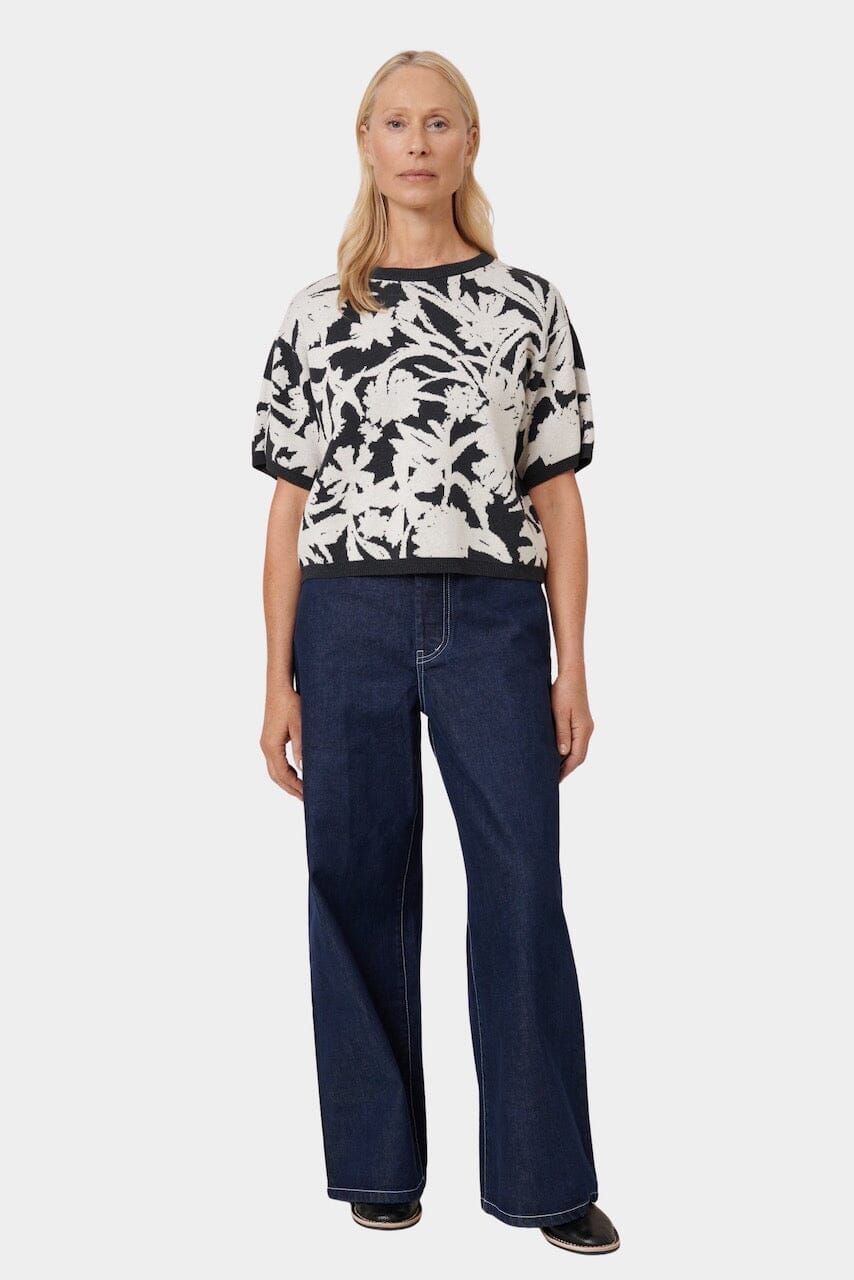 Kowtow - Etched Top - Etched Jacquard - Shirts & Tops - YUCCA, Yucca store Denver, women’s high quality knitwear.