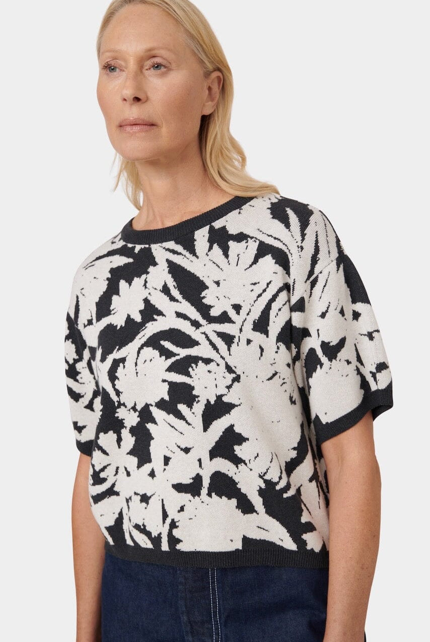 Kowtow - Etched Top - Etched Jacquard - Shirts & Tops - YUCCA, Yucca store Denver, women’s high quality knitwear.