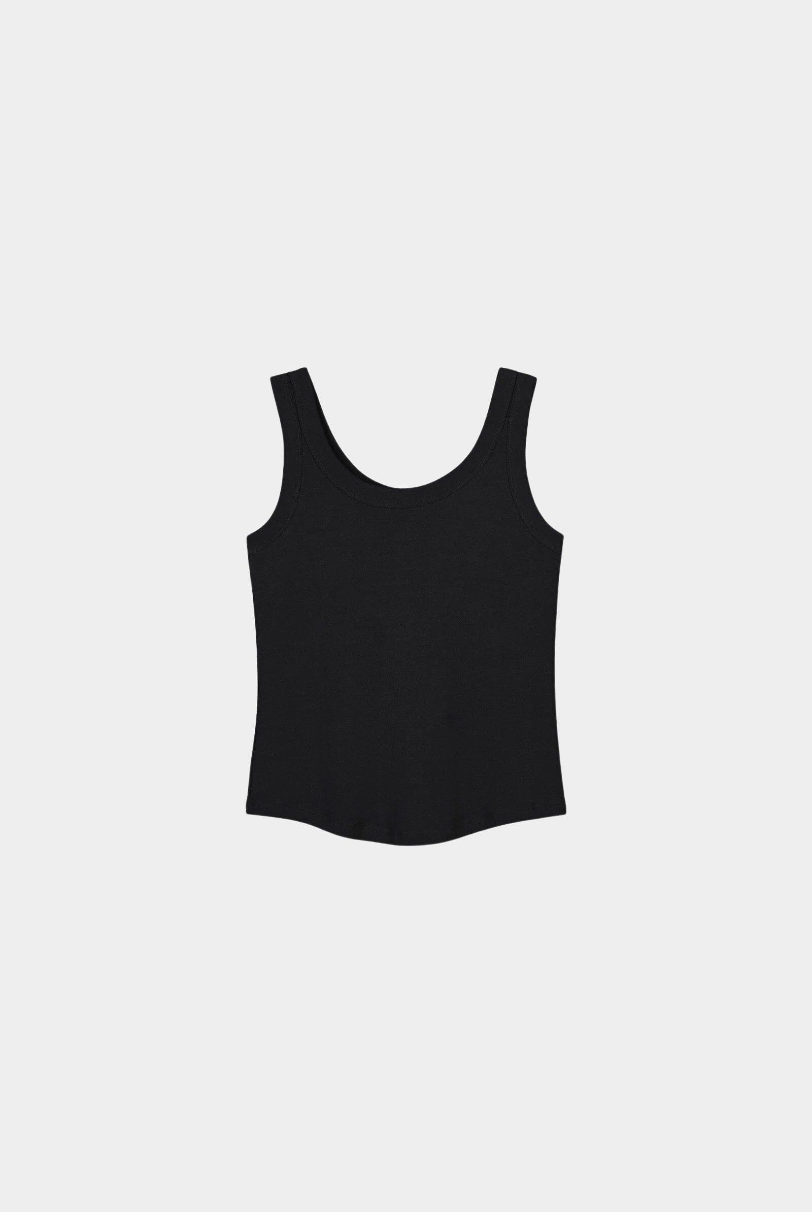 Kowtow - Everyday Singlet - Black - Tank Top - YUCCA, Boutiques Denver, stylish tops for women, high quality casual tops.