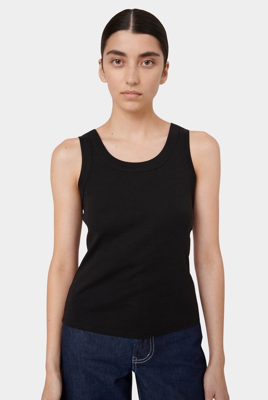 Kowtow | Everyday Singlet In Black - SHOP YUCCA Tank Top KOWTOW - YUCCA, Boutiques Denver, stylish tops for women, cherry creek boutique, high quality casual tops.