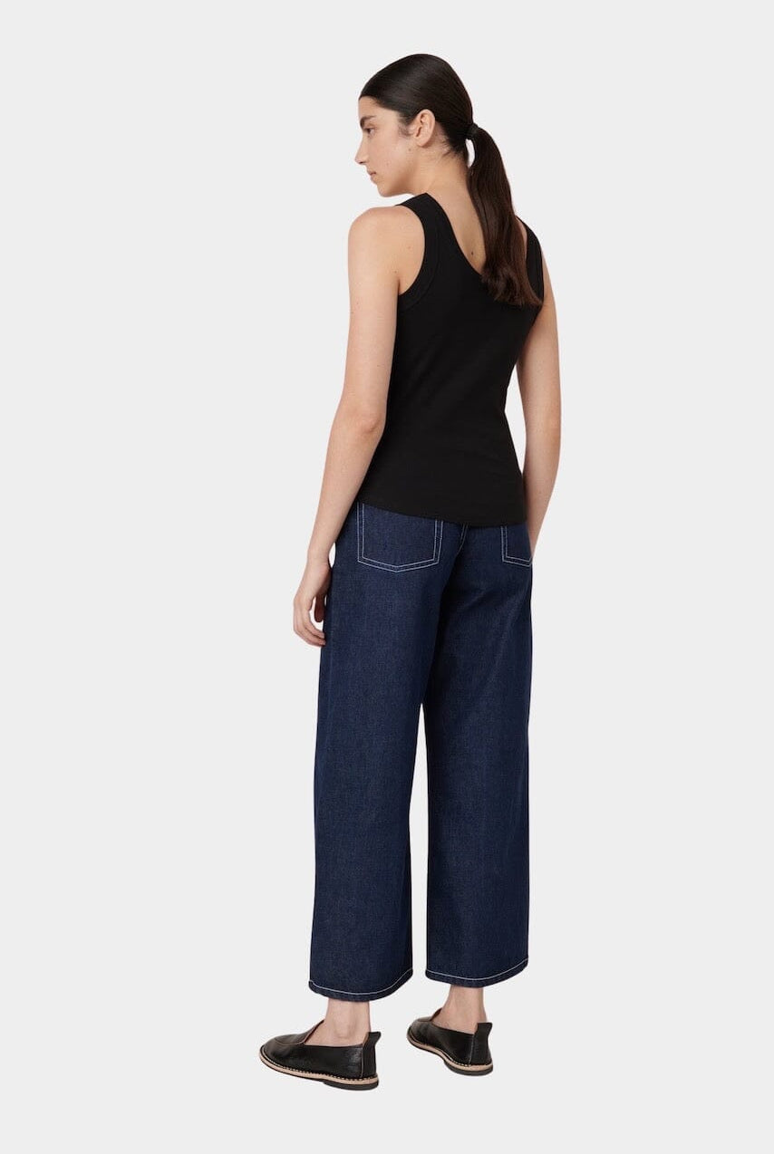 Kowtow | Everyday Singlet In Black - SHOP YUCCA Tank Top KOWTOW - YUCCA, Boutiques Denver, stylish tops for women, cherry creek boutique, high quality casual tops.