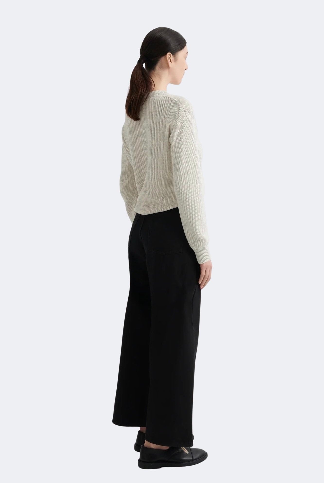 Kowtow - Sailor Jeans - Black - Pants - YUCCA, boutiques Denver, denim jeans online, capsule wardrobe, shop local Denver.