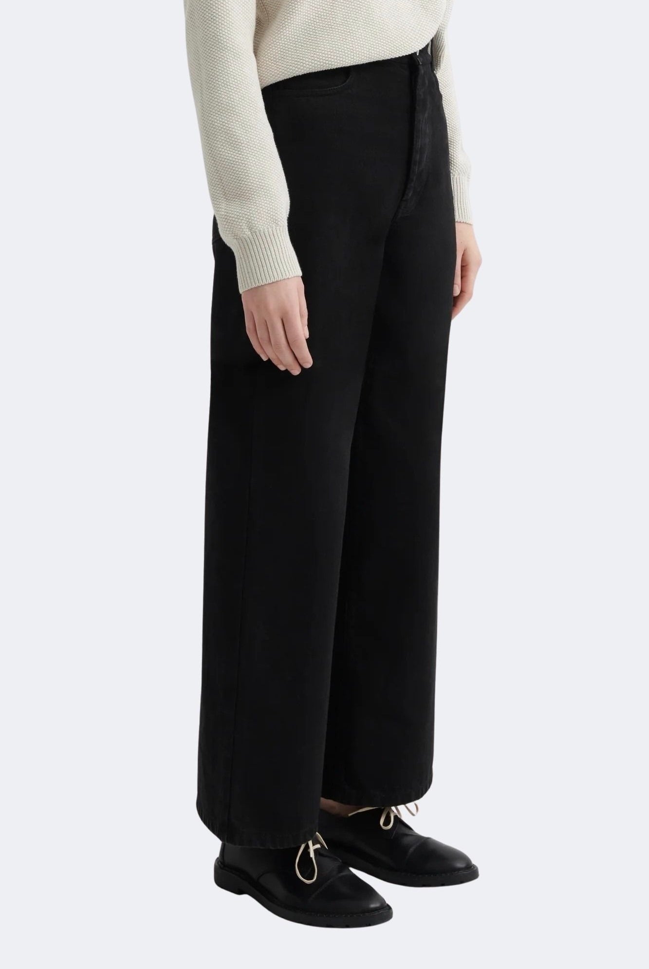 Kowtow - Sailor Jeans - Black - Pants - YUCCA, boutiques Denver, denim jeans online, capsule wardrobe, shop local Denver.
