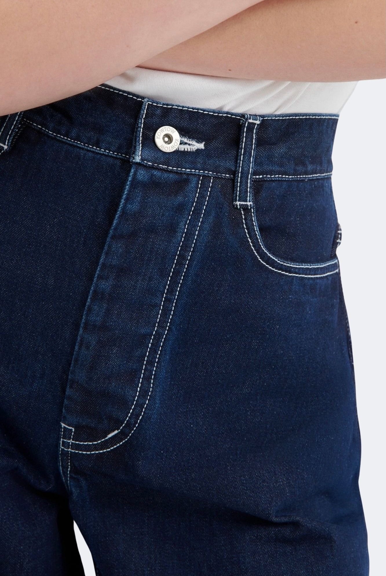 Kowtow - Sailor Jeans - Indigo Denim - Pants - YUCCA, boutiques Denver, high end denim jeans online, capsule wardrobe.