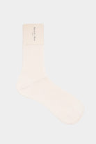 Maria La Rosa - Bio Cotton Socks - White - Socks - YUCCA, boutique near me, cozy socks, unique socks, Italian socks.