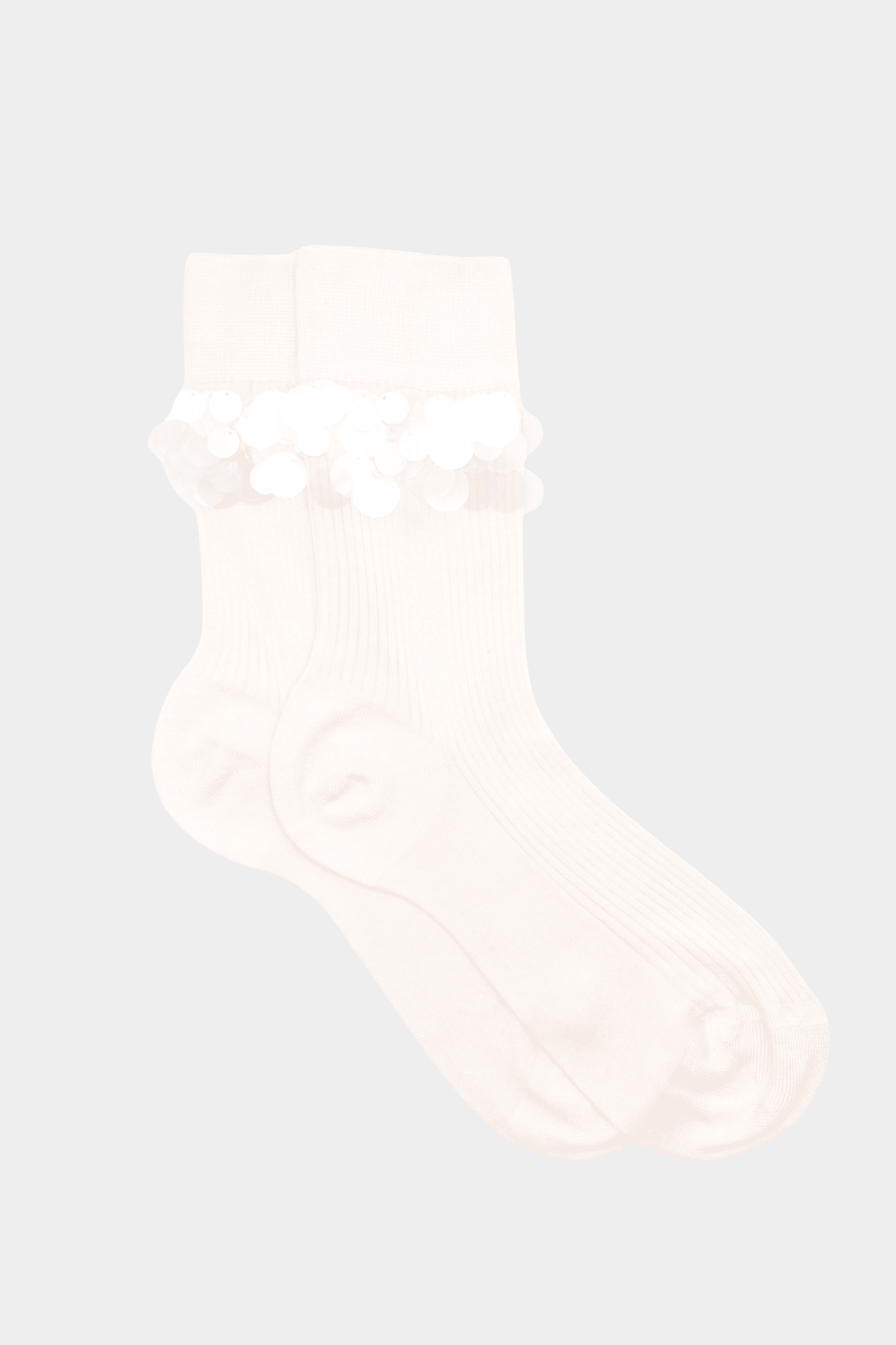 Maria La Rosa | One Ribbed Carnival Socks In White - SHOP YUCCA Socks MARIA LA ROSA - YUCCA, boutique near me, boutique stores near me, cozy socks, unique socks, Italian socks.