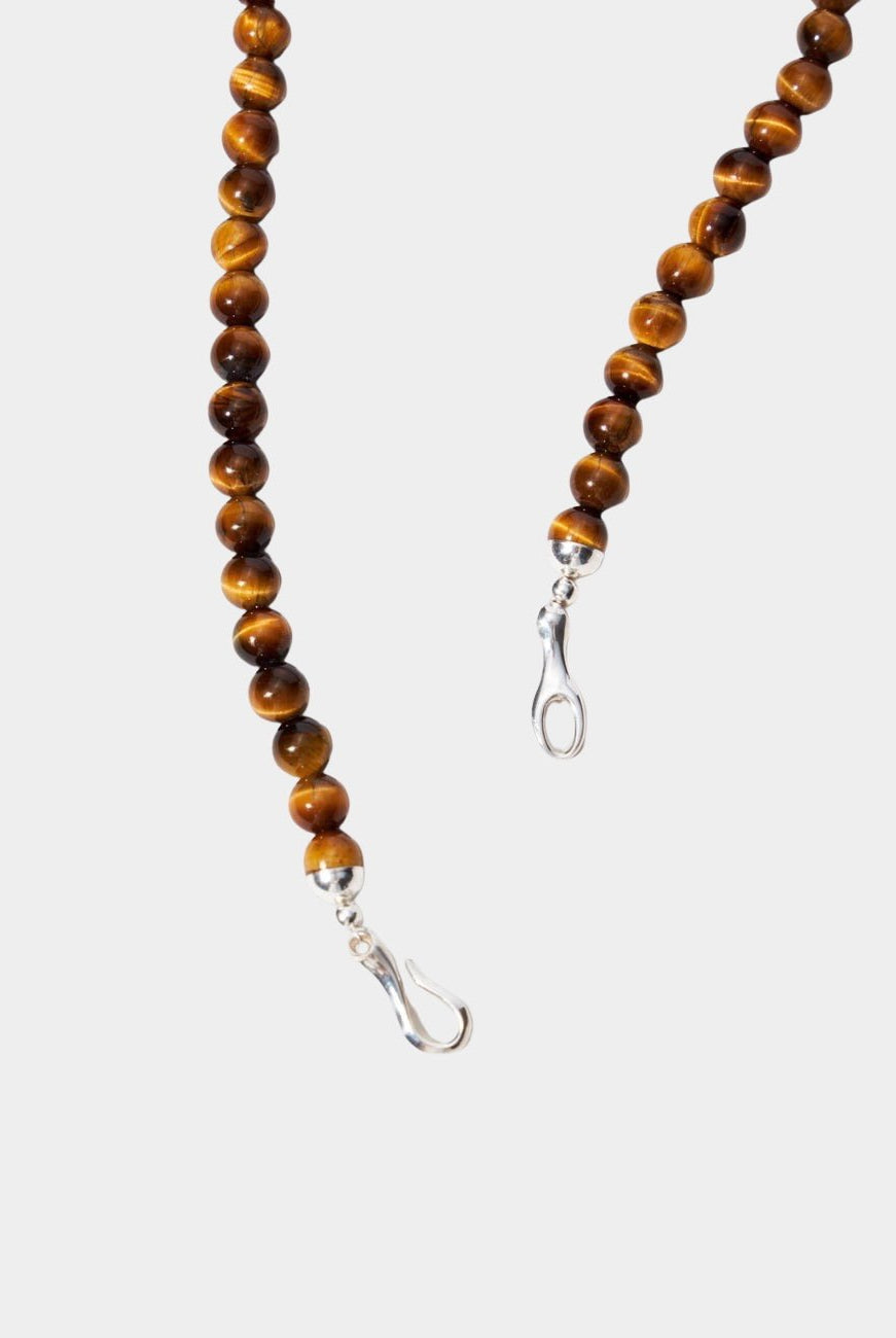 Maslo Jewelry - Frances Necklace - Tigers Eye - Necklaces - YUCCA, beaded choker, modern sculptural jewelry Denver.