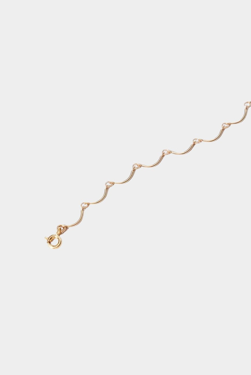 Maslo Jewelry - Scallop Necklace - Gold - Necklaces, YUCCA - Denver boutique jewelry, modern minimalist accessories.