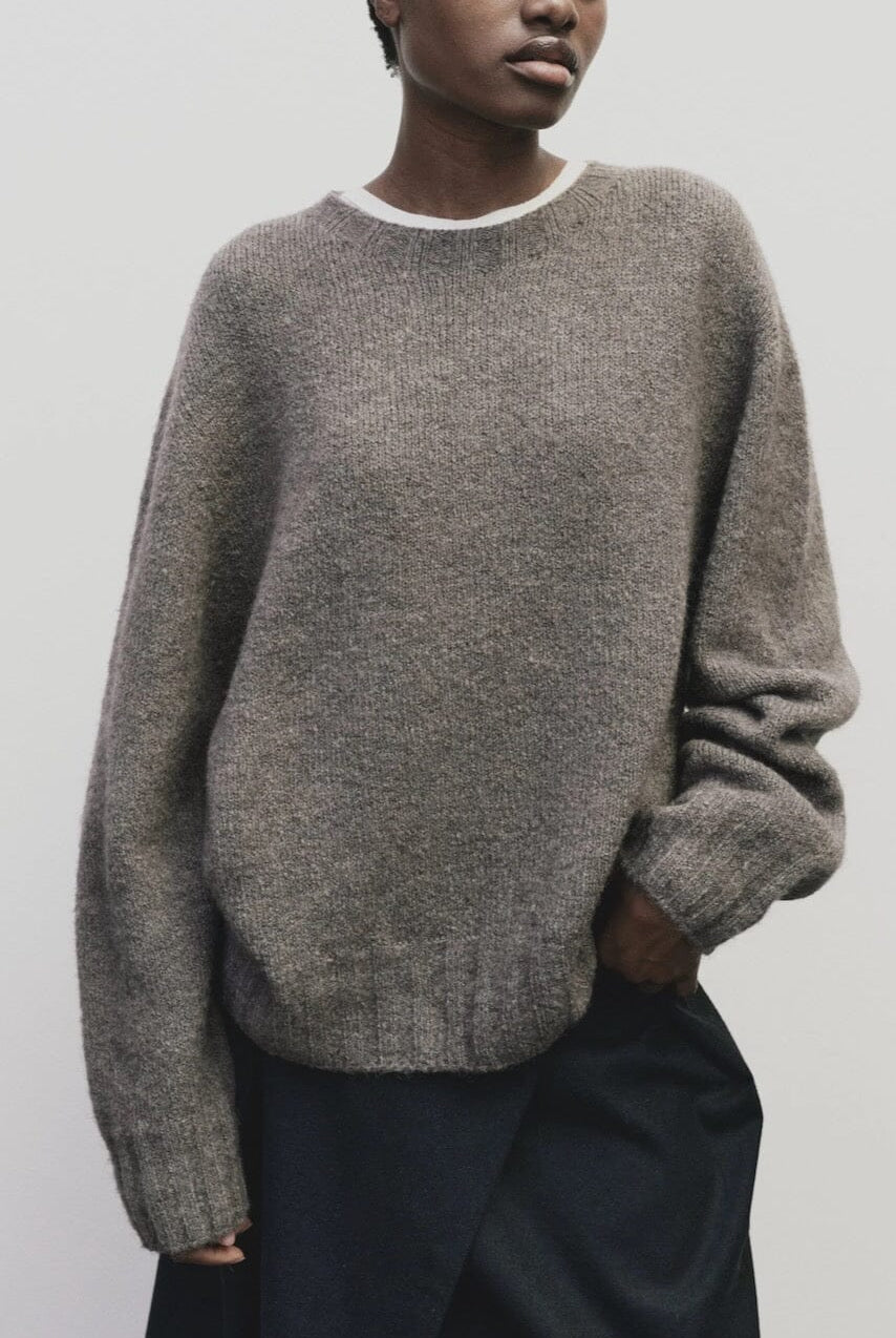 Mijeong Park - Alpaca Blend Wholegarment Knit - Gray - Sweater - YUCCA, Yucca store Denver, boutiques near me.