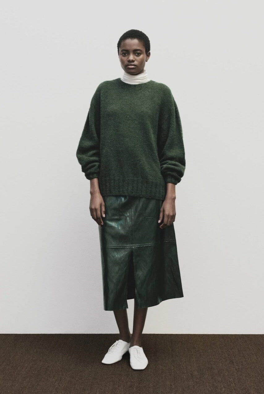 Mijeong Park - Alpaca Blend Wholegarment Knit - Green - Sweater - YUCCA, Yucca store Denver, boutiques near me.