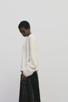 Mijeong Park - Alpaca Blend Wholegarment Knit - Ivory - Sweater- YUCCA, Yucca store Denver, women’s high quality knitwear.