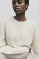 Mijeong Park - Alpaca Blend Wholegarment Knit - Ivory - Sweater- YUCCA, Yucca store Denver, women’s high quality knitwear.