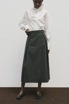 Mijeong Park - Asymmetric Cotton Shirt In White - Shirts & Tops - YUCCA - boutiques near me, women’s high quality tops.