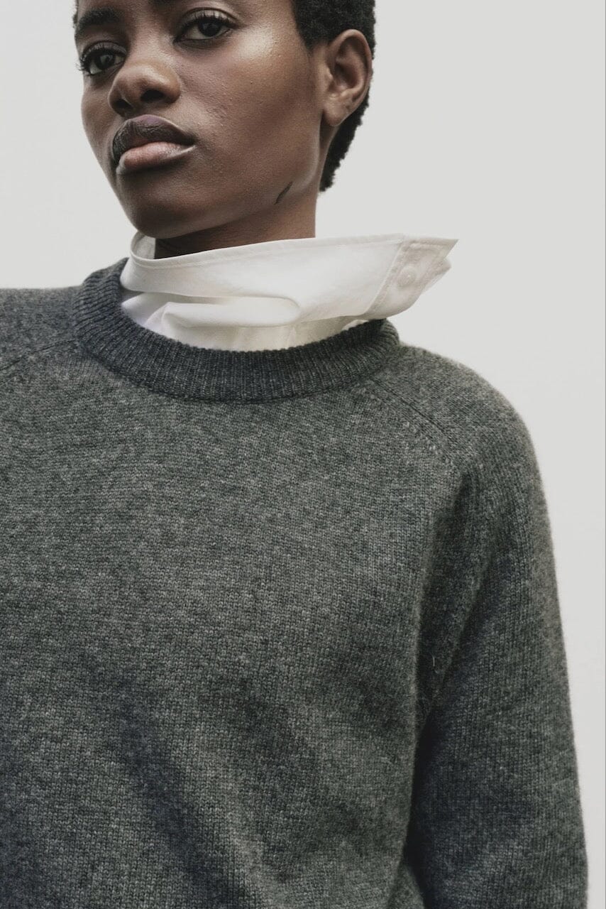 Mijeong Park - Asymmetric Cotton Shirt In White - Shirts & Tops - YUCCA - boutiques near me, women’s high quality tops.