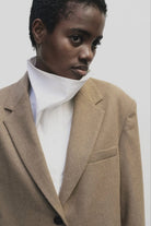 Mijeong Park - Asymmetric Cotton Shirt In White - Shirts & Tops - YUCCA - boutiques near me, women’s high quality tops.