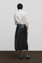 Mijeong Park - Asymmetric Cotton Shirt In White - Shirts & Tops - YUCCA - boutiques near me, women’s high quality tops.