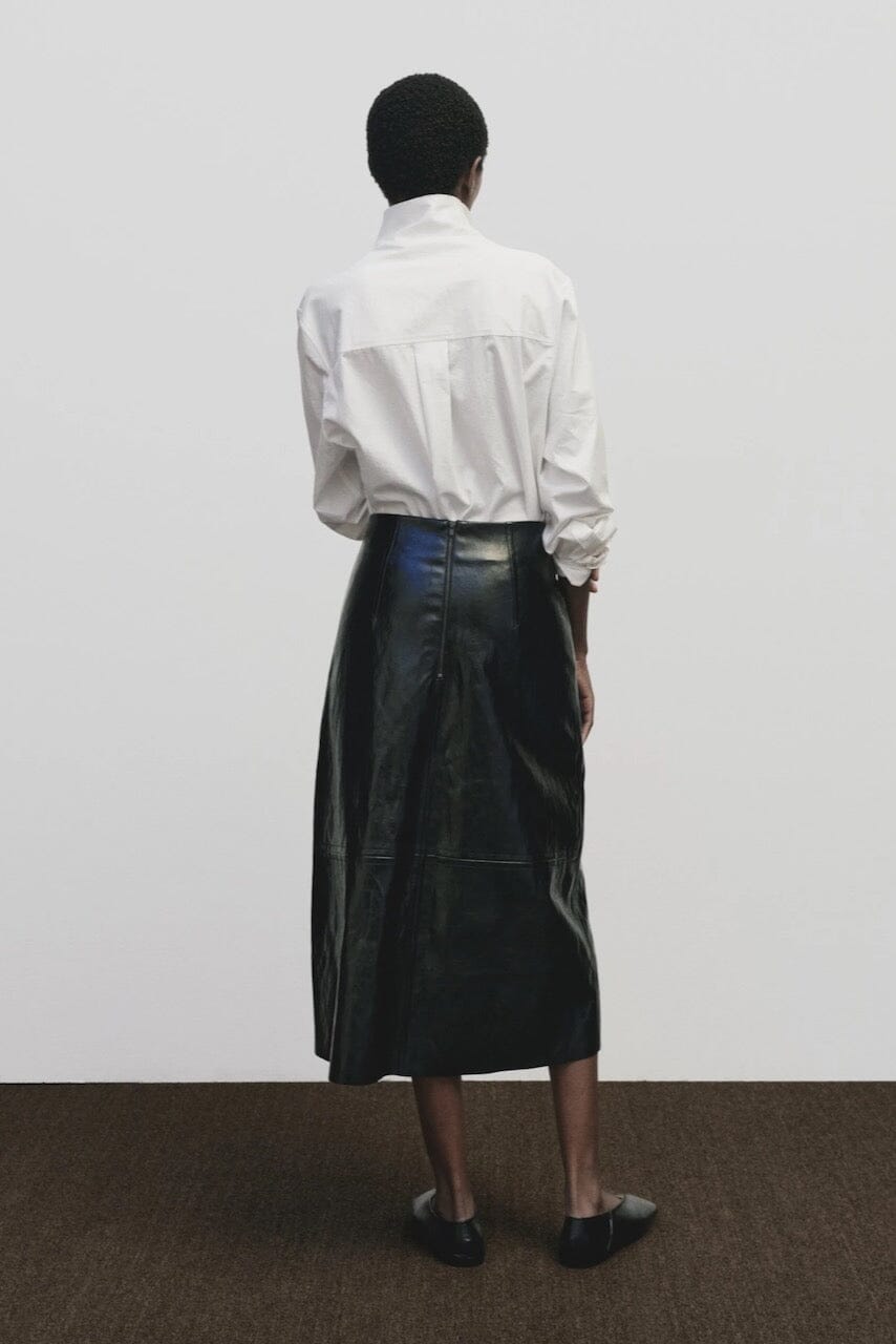 Mijeong Park - Asymmetric Cotton Shirt In White - Shirts & Tops - YUCCA - boutiques near me, women’s high quality tops.