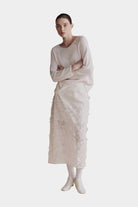 Mijeong Park | Boat Neck Sweater in White - SHOP YUCCA Sweater MIJEONG PARK - YUCCA, Yucca store Denver, women’s clothing boutique near me, high quality capsule wardrobe, boutiques near me, women’s high quality knitwear.