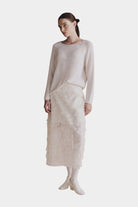 Mijeong Park | Boat Neck Sweater in White - SHOP YUCCA Sweater MIJEONG PARK - YUCCA, Yucca store Denver, women’s clothing boutique near me, high quality capsule wardrobe, boutiques near me, women’s high quality knitwear.