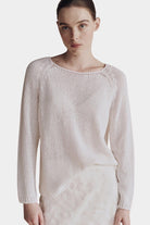 Mijeong Park | Boat Neck Sweater in White - SHOP YUCCA Sweater MIJEONG PARK - YUCCA, Yucca store Denver, women’s clothing boutique near me, high quality capsule wardrobe, boutiques near me, women’s high quality knitwear.