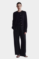 Mijeong Park | Cotton Blend Cardigan in Navy - SHOP YUCCA Cardigan MIJEONG PARK - YUCCA, Yucca store Denver, women’s clothing boutique near me, high quality capsule wardrobe, boutiques near me, women’s high quality tops.