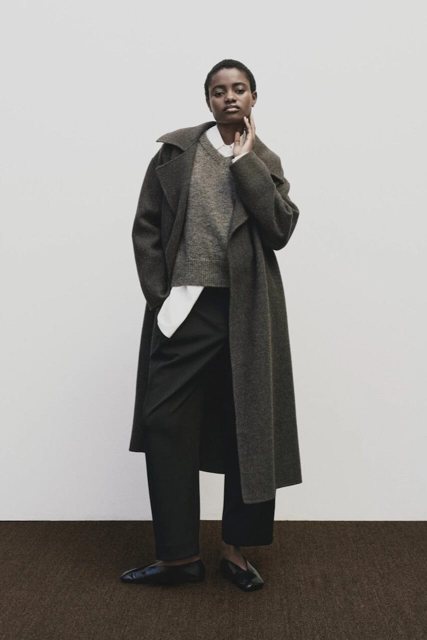 Mijeong Park - Handmade Belted Wool Coat - Brown - Coats & Jackets - YUCCA women’s clothing website, women’s quality coats.
