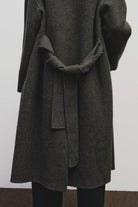 Mijeong Park - Handmade Belted Wool Coat - Brown - Coats & Jackets - YUCCA women’s clothing website, women’s quality coats.