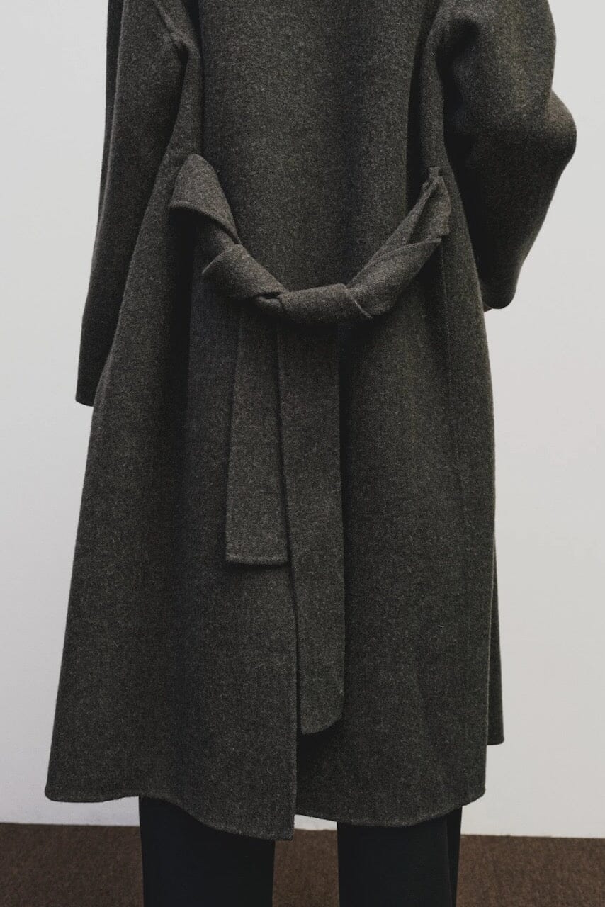 Mijeong Park - Handmade Belted Wool Coat - Brown - Coats & Jackets - YUCCA women’s clothing website, women’s quality coats.