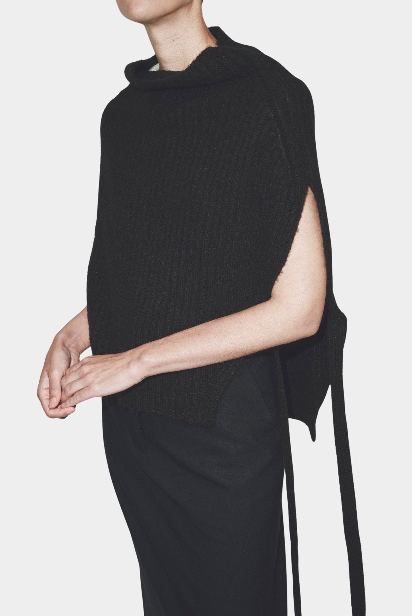 Mijeong Park - Neck Warmer - Black - Knitwear - YUCCA, ageless fashion, at the moment clothes, elevated basics.