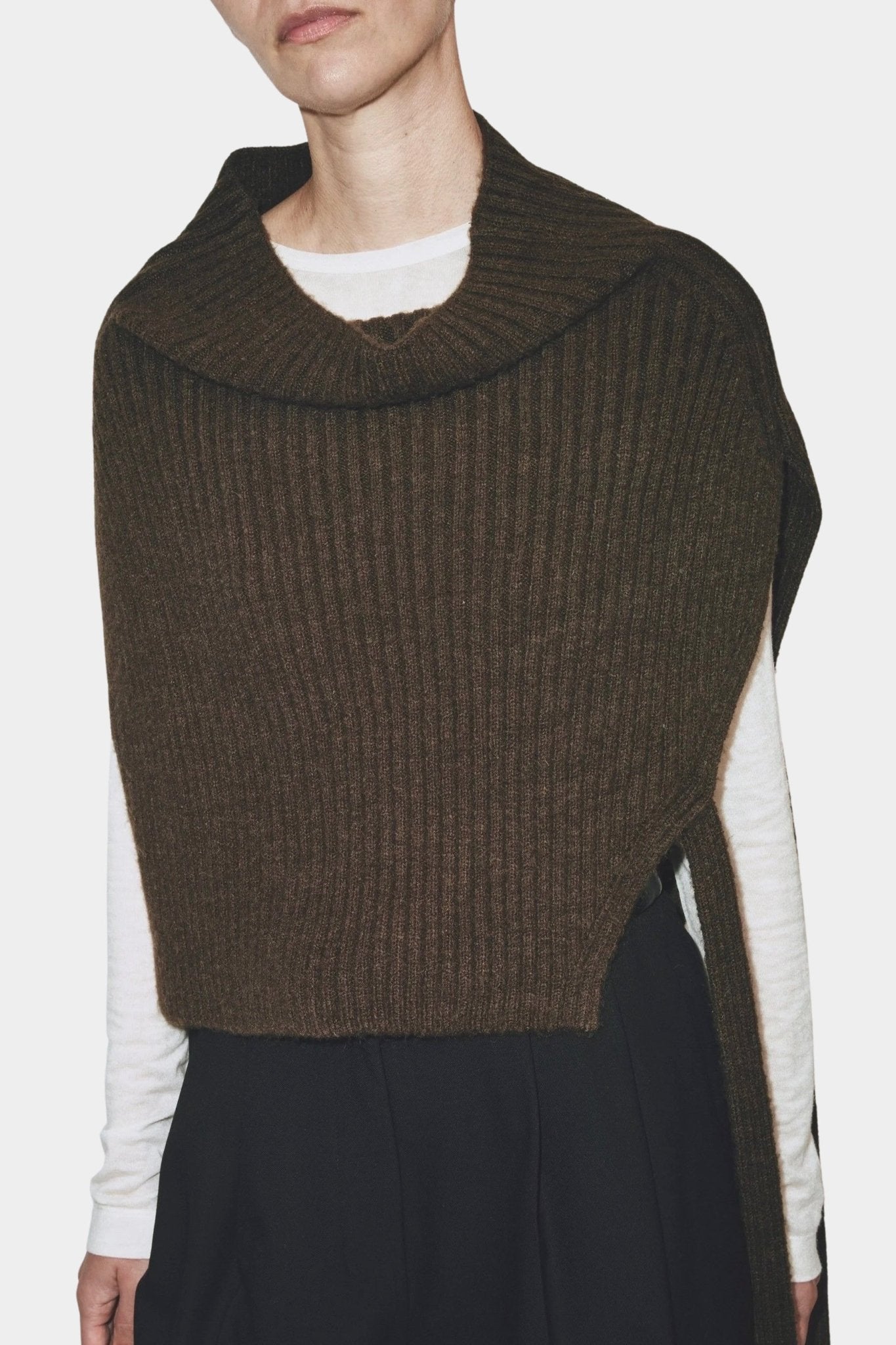 Mijeong Park - Neck Warmer - Black - Knitwear - YUCCA, ageless fashion, at the moment clothes, elevated basics.