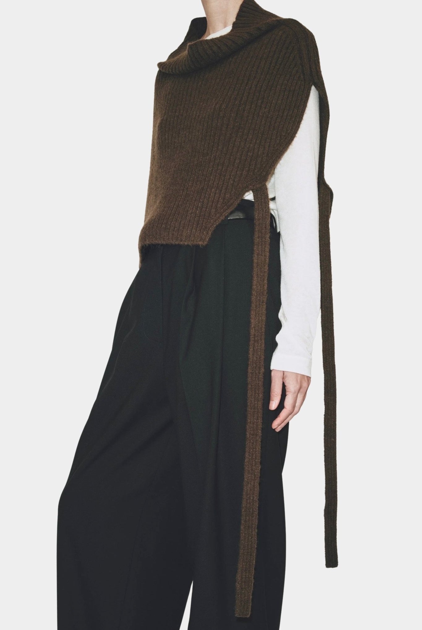 Mijeong Park - Neck Warmer - Black - Knitwear - YUCCA, ageless fashion, at the moment clothes, elevated basics.