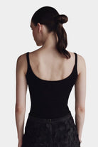 Mijeong Park | Ribbed Knit Tank In Black - SHOP YUCCA Shirts & Tops MIJEONG PARK - YUCCA, Yucca store Denver, women’s clothing boutique near me, high quality capsule wardrobe, boutiques near me, women’s high quality tops.