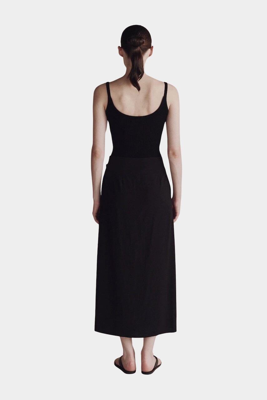 Mijeong Park | Ribbed Knit Tank In Black - SHOP YUCCA Shirts & Tops MIJEONG PARK - YUCCA, Yucca store Denver, women’s clothing boutique near me, high quality capsule wardrobe, boutiques near me, women’s high quality tops.