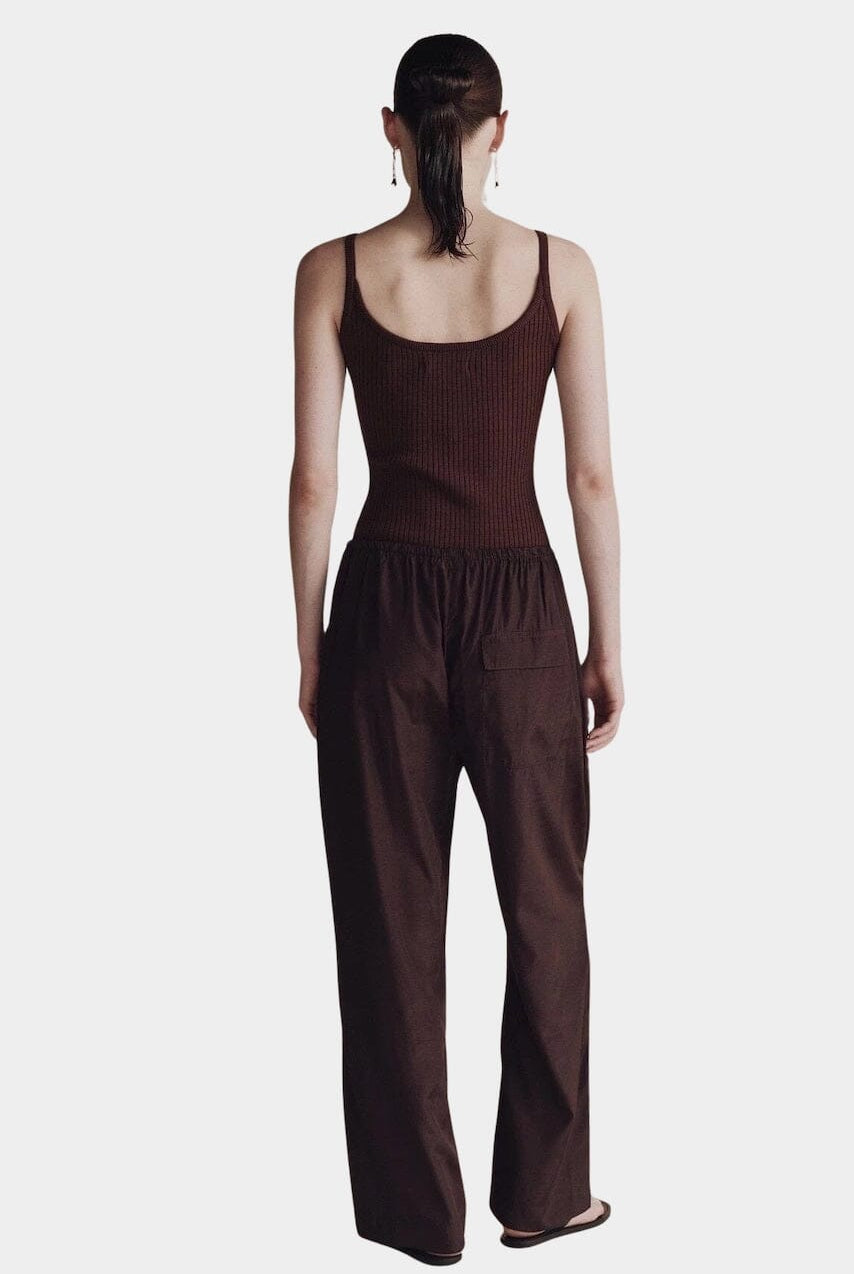 Mijeong Park | Ribbed Knit Tank in Brown - SHOP YUCCA Tank Top MIJEONG PARK - YUCCA, Yucca store Denver, women’s clothing boutique near me, high quality capsule wardrobe, boutiques near me, women’s high quality tops.
