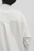 Mijeong Park - Textured Oversized Shirt In Ivory - YUCCA Shirts & Tops, women’s clothing boutique near me.